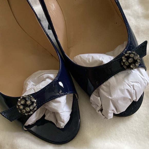 Manolo Blahnik pump open toe with crystal size 37.5 - Picture 4 of 12